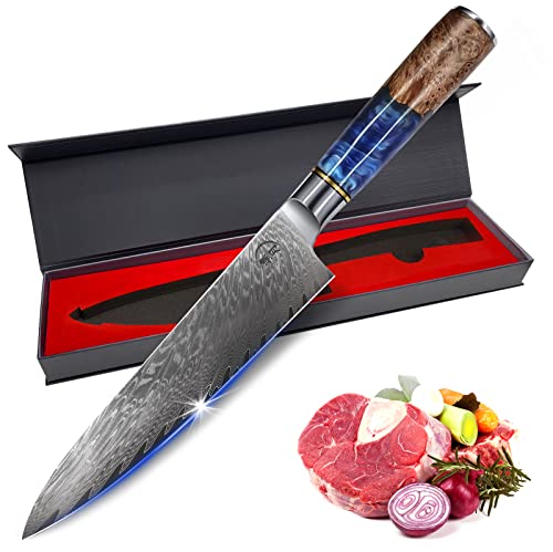 8'' AUS-10 Damascus Steel Japanese Chef Knife