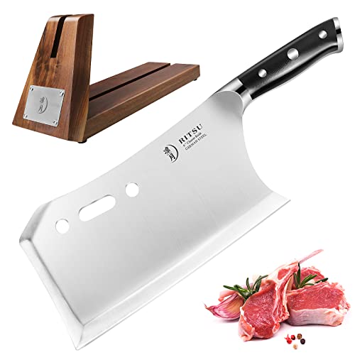 9'' Butcher Knife with Stand and Sheath