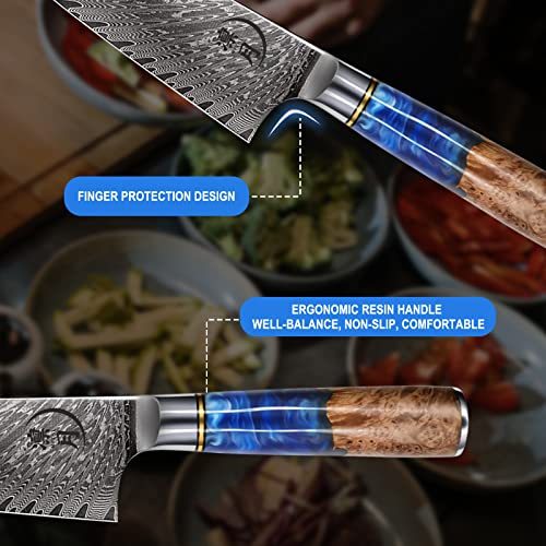 8'' AUS-10 Damascus Steel Japanese Chef Knife