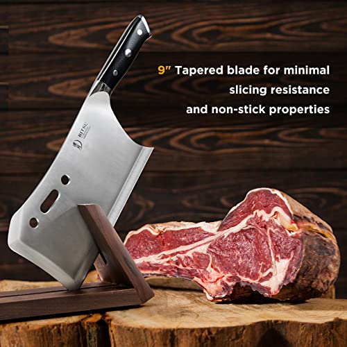 9'' Butcher Knife with Stand and Sheath