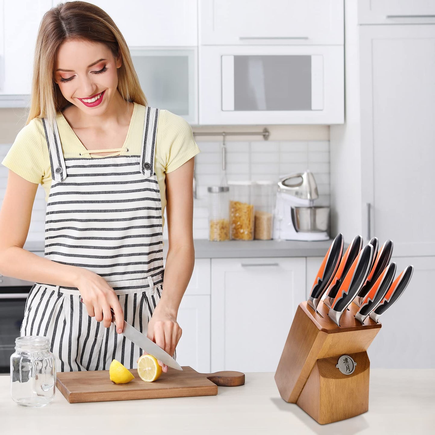 8 Pieces High Carbon Stainless Steel Knife Set