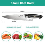 8'' Damascus Pattern Japanese Chef Knife