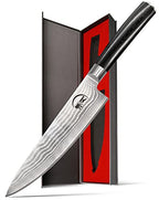 8" Professional Damascus Chef Knife With G10 Handle And Gift Box