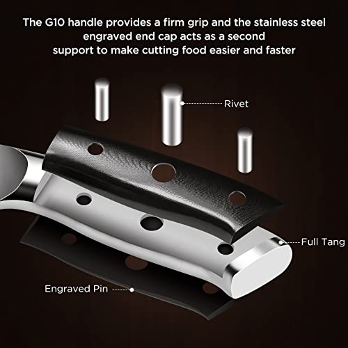9'' Butcher Knife with Stand and Sheath