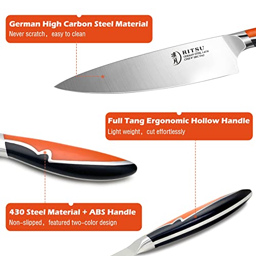 8 Pieces High Carbon Stainless Steel Knife Set