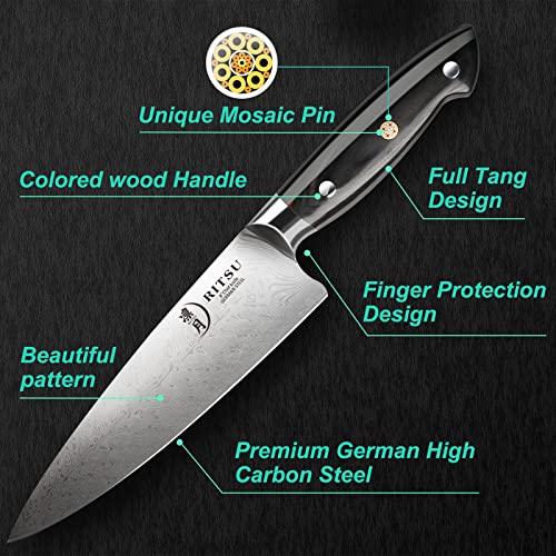 8'' Damascus Pattern Japanese Chef Knife