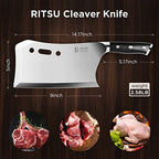9'' Butcher Knife with Stand and Sheath