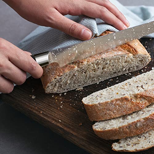 10'' German High Carbon Steel Professional Serrated Bread Knife