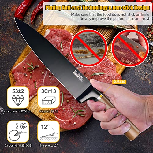 19 Pieces German Steel Kitchen Knife Block Set – RITSU Knife