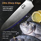 8'' Damascus Steel Japanese Chef's  Knife